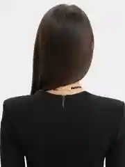 Белый чокер на шею, черный, колье с цепочкой, 2 цвета