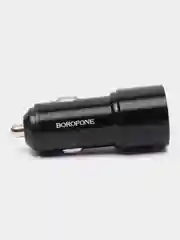 Черный автомобильное зарядное устройство BZ19B, 2USB, 3A, 18W, c быстрой зарядкой, QC3.0