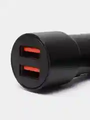 Черный автомобильное зарядное устройство BZ19B, 2USB, 3A, 18W, c быстрой зарядкой, QC3.0