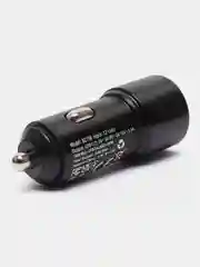 Черный автомобильное зарядное устройство BZ19B, 2USB, 3A, 18W, c быстрой зарядкой, QC3.0