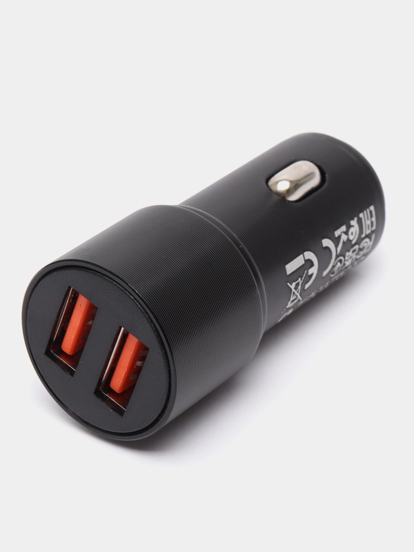 Автомобильное зарядное устройство BZ19B, 2USB, 3A, 18W, c быстрой зарядкой, QC3.0