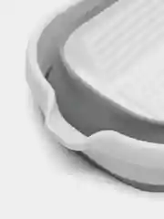 Белый ведро хозяйственное складное многофункциональное, для швабры и пола 13 и 17л, таз для дома