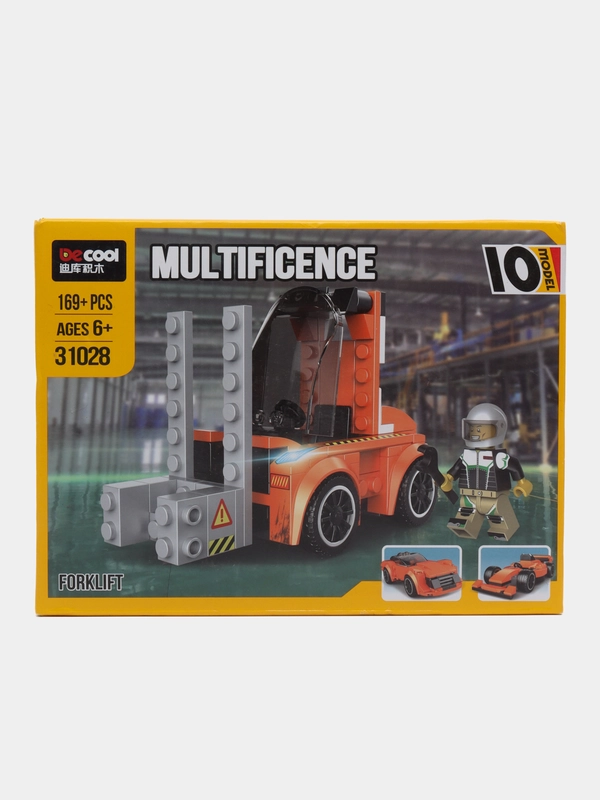 Конструктор Multificence "Погрузчик", 10 в 1