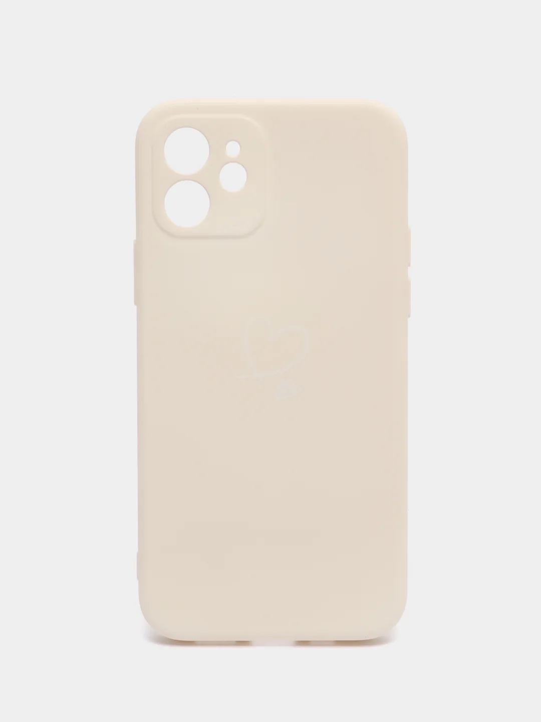 Молочный чехол для айфон (iPhone) 11 13 Pro Max 7 8 Plus X / XS XR / 12 Mini, силиконовый