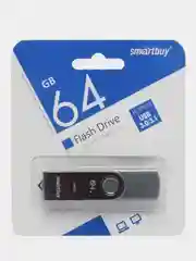 Серый флешка SmartBuy Twist Dual USB 3.0, Type-C, 4 объема