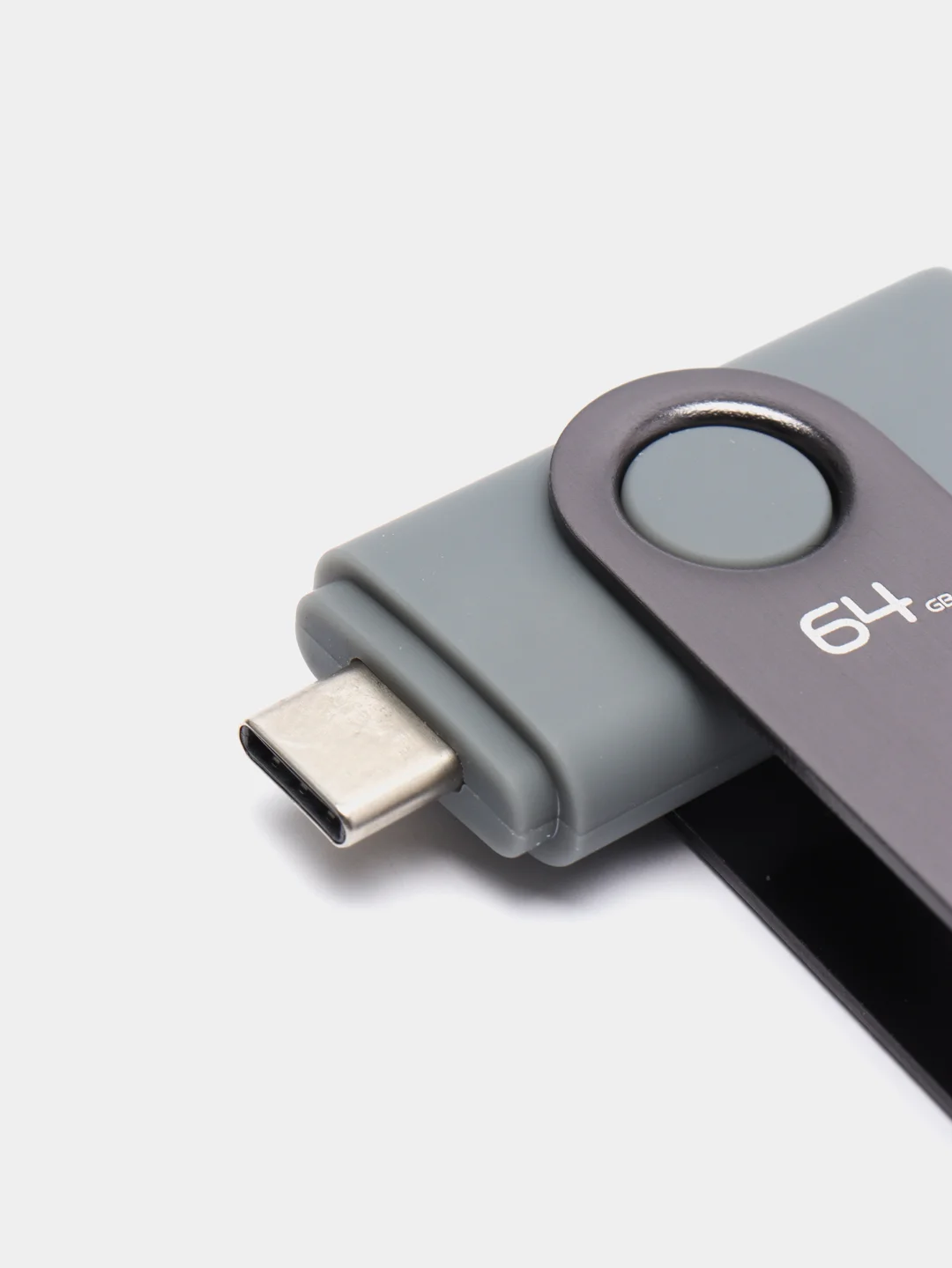 Серый флешка SmartBuy Twist Dual USB 3.0, Type-C, 4 объема
