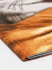 Желтый банное полотенце, вафельное, хлопок, 75 х 150 см, на день рождения