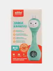 Оранжевый первая интерактивная погремушка Зайка-карапуз ALILO