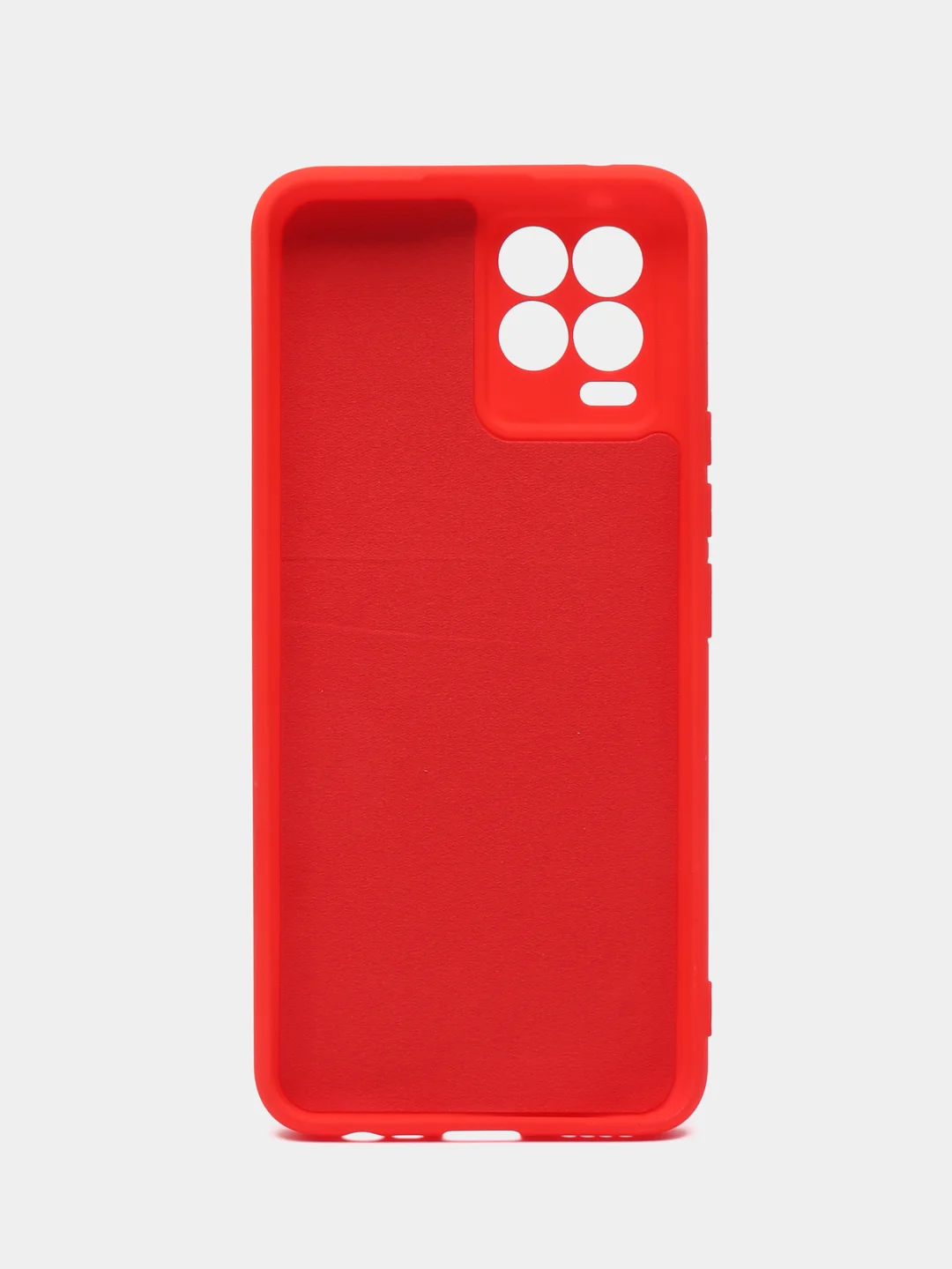 Красный чехол Silicone Cover для Realme 8/8 Pro (Реалми 8/8 про), силиконовый