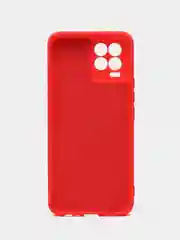 Красный чехол Silicone Cover для Realme 8/8 Pro (Реалми 8/8 про), силиконовый