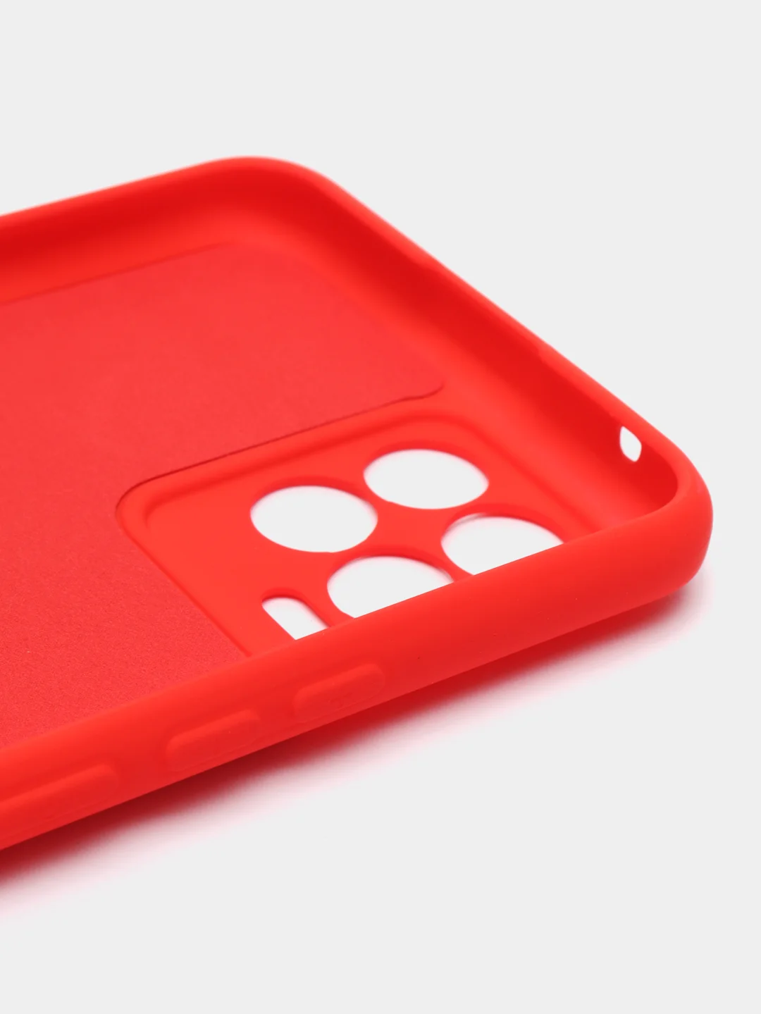 Красный чехол Silicone Cover для Realme 8/8 Pro (Реалми 8/8 про), силиконовый