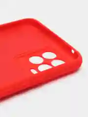 Красный чехол Silicone Cover для Realme 8/8 Pro (Реалми 8/8 про), силиконовый