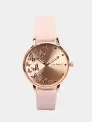 Розовый часы женские, с браслетом, наручные
