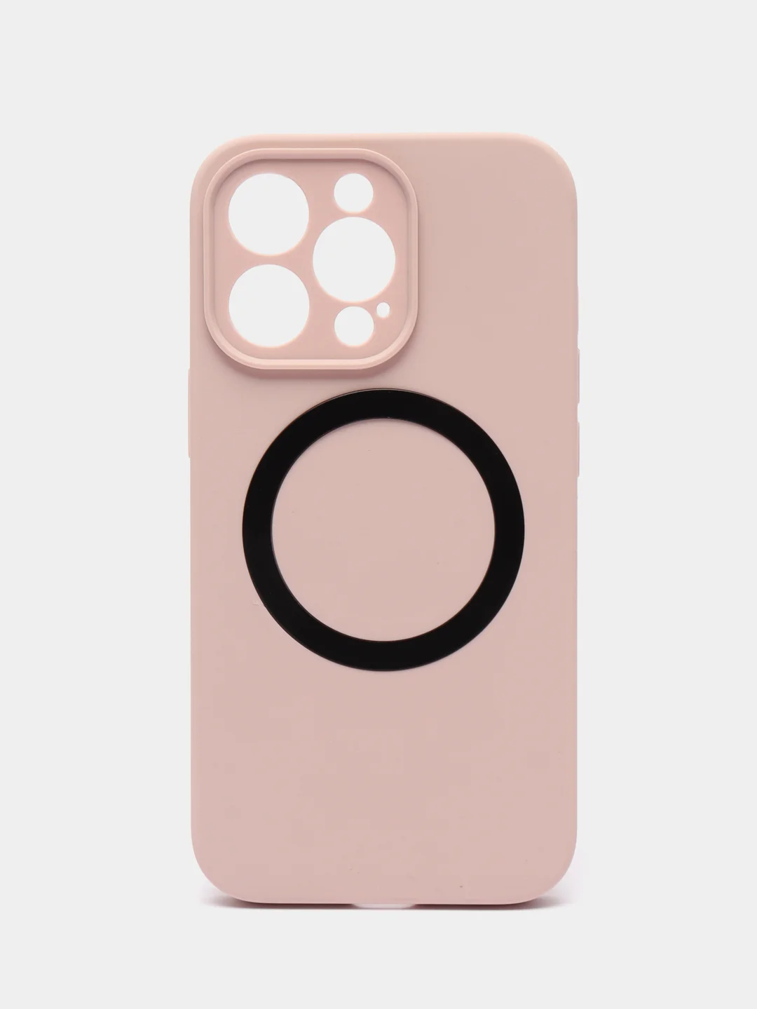 Бежевый чехол Silicone Case для iPhone 11/12/13/14/Pro/Max/Plus/Mini, с функцией MagSafe (Магсейф)