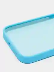 Голубой чехол Silicone Case для iPhone 11/12/13/14/Pro/Max/Plus/Mini, с функцией MagSafe (Магсейф)