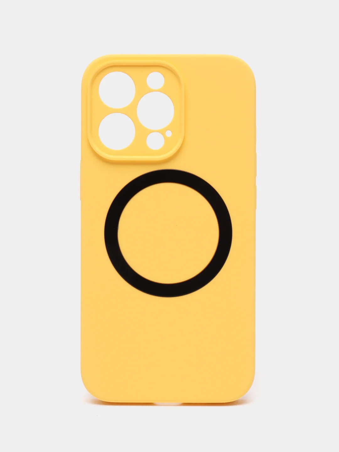 Желтый чехол Silicone Case для iPhone 11/12/13/14/Pro/Max/Plus/Mini, с функцией MagSafe (Магсейф)