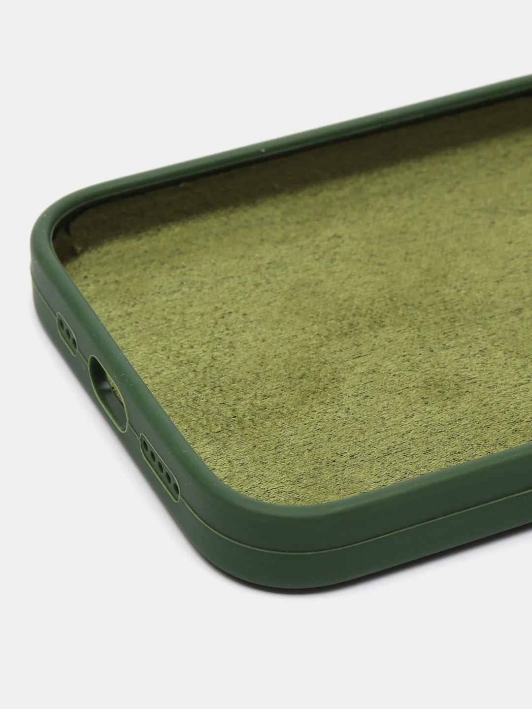 Зеленый чехол Silicone Case для iPhone 11/12/13/14/Pro/Max/Plus/Mini, с функцией MagSafe (Магсейф)