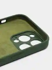 Зеленый чехол Silicone Case для iPhone 11/12/13/14/Pro/Max/Plus/Mini, с функцией MagSafe (Магсейф)