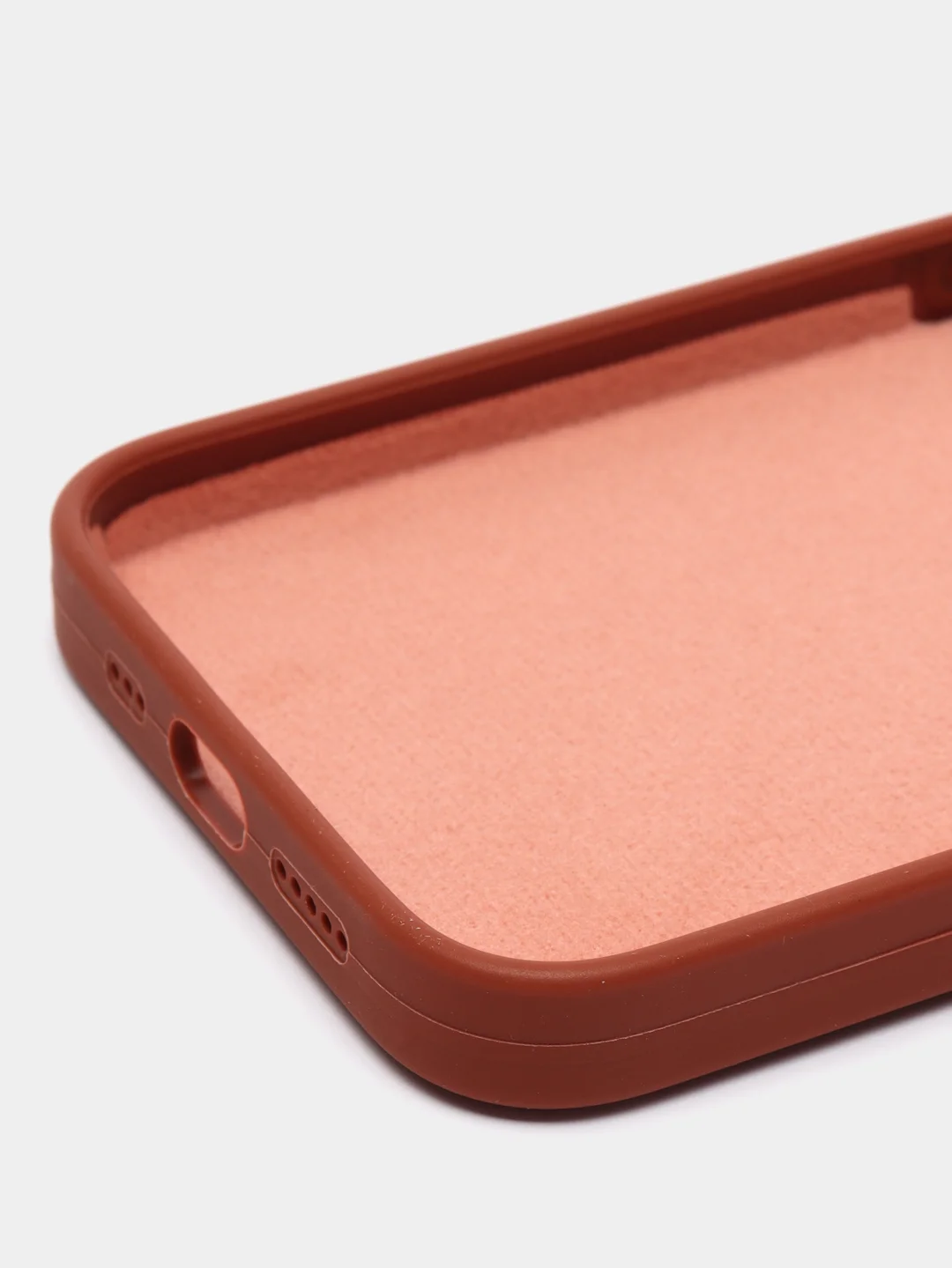Коричневый чехол Silicone Case для iPhone 11/12/13/14/Pro/Max/Plus/Mini, с функцией MagSafe (Магсейф)