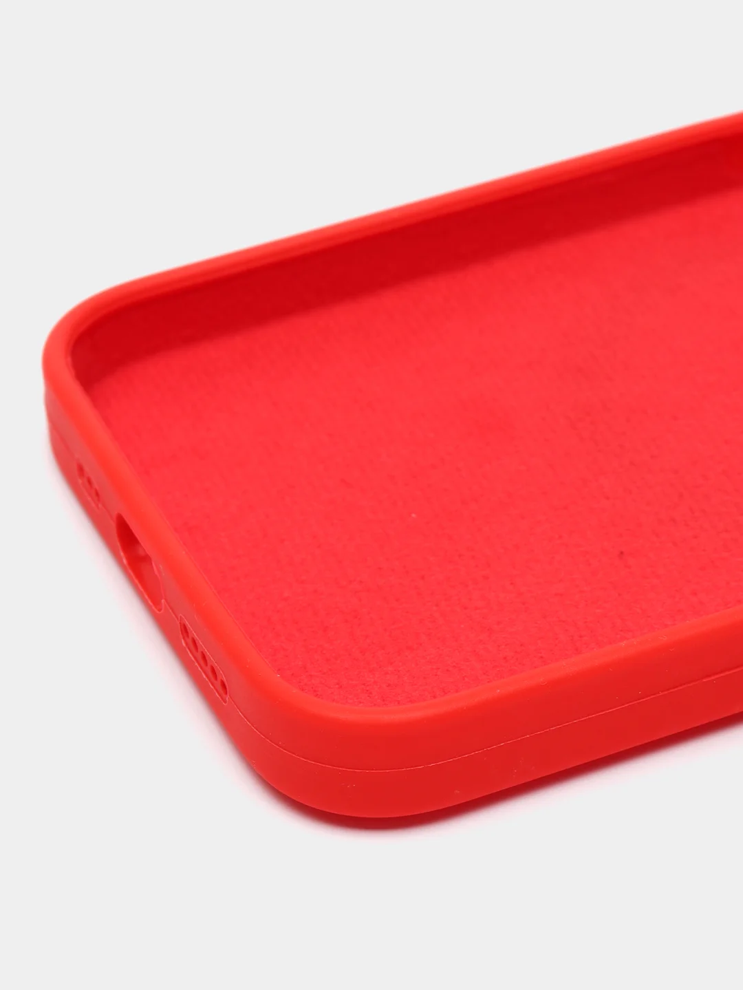 Красный чехол Silicone Case для iPhone 11/12/13/14/Pro/Max/Plus/Mini, с функцией MagSafe (Магсейф)