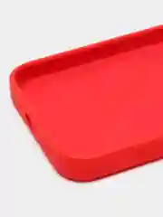 Красный чехол Silicone Case для iPhone 11/12/13/14/Pro/Max/Plus/Mini, с функцией MagSafe (Магсейф)