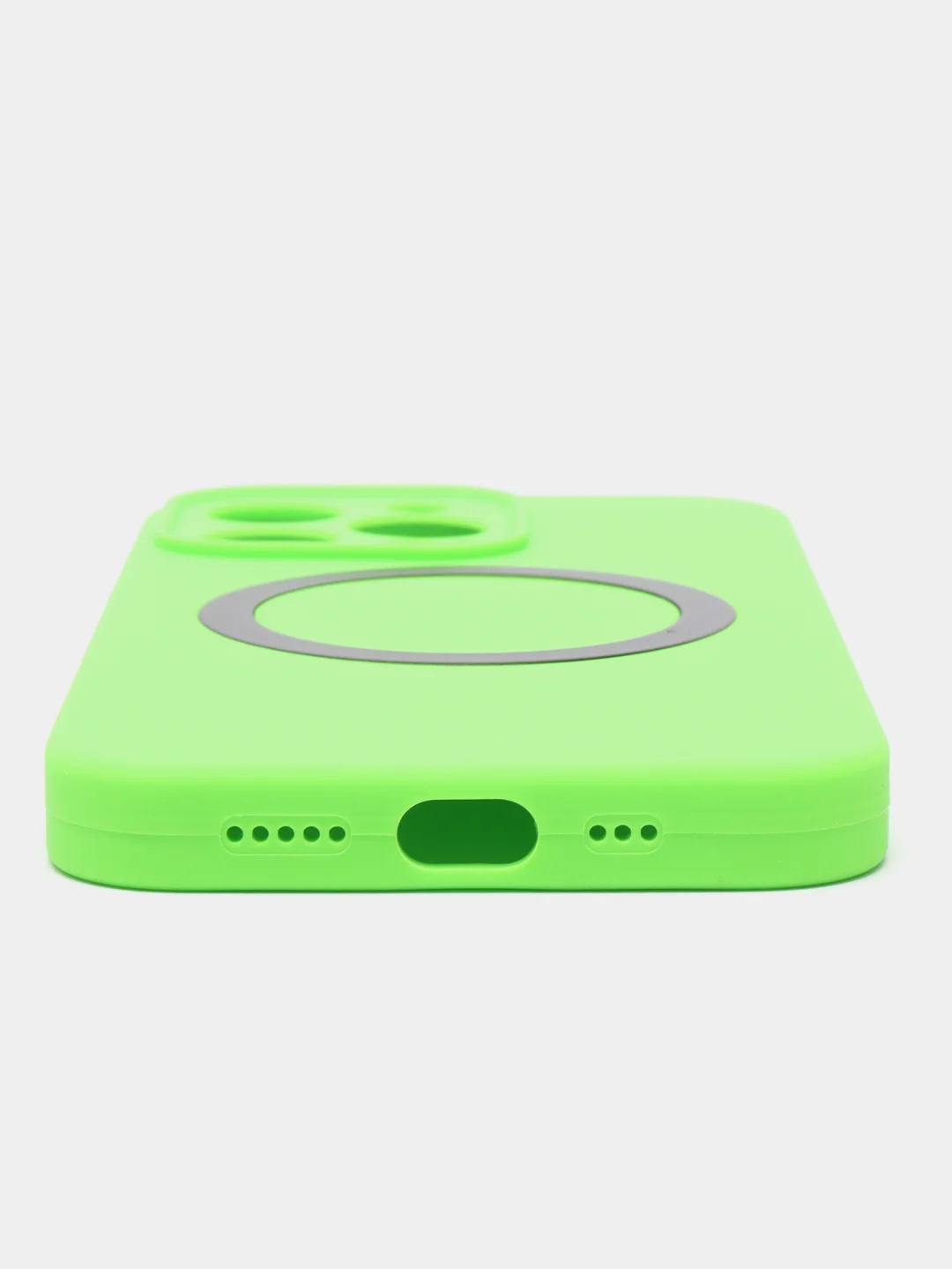 Лайм чехол Silicone Case для iPhone 11/12/13/14/Pro/Max/Plus/Mini, с функцией MagSafe (Магсейф)
