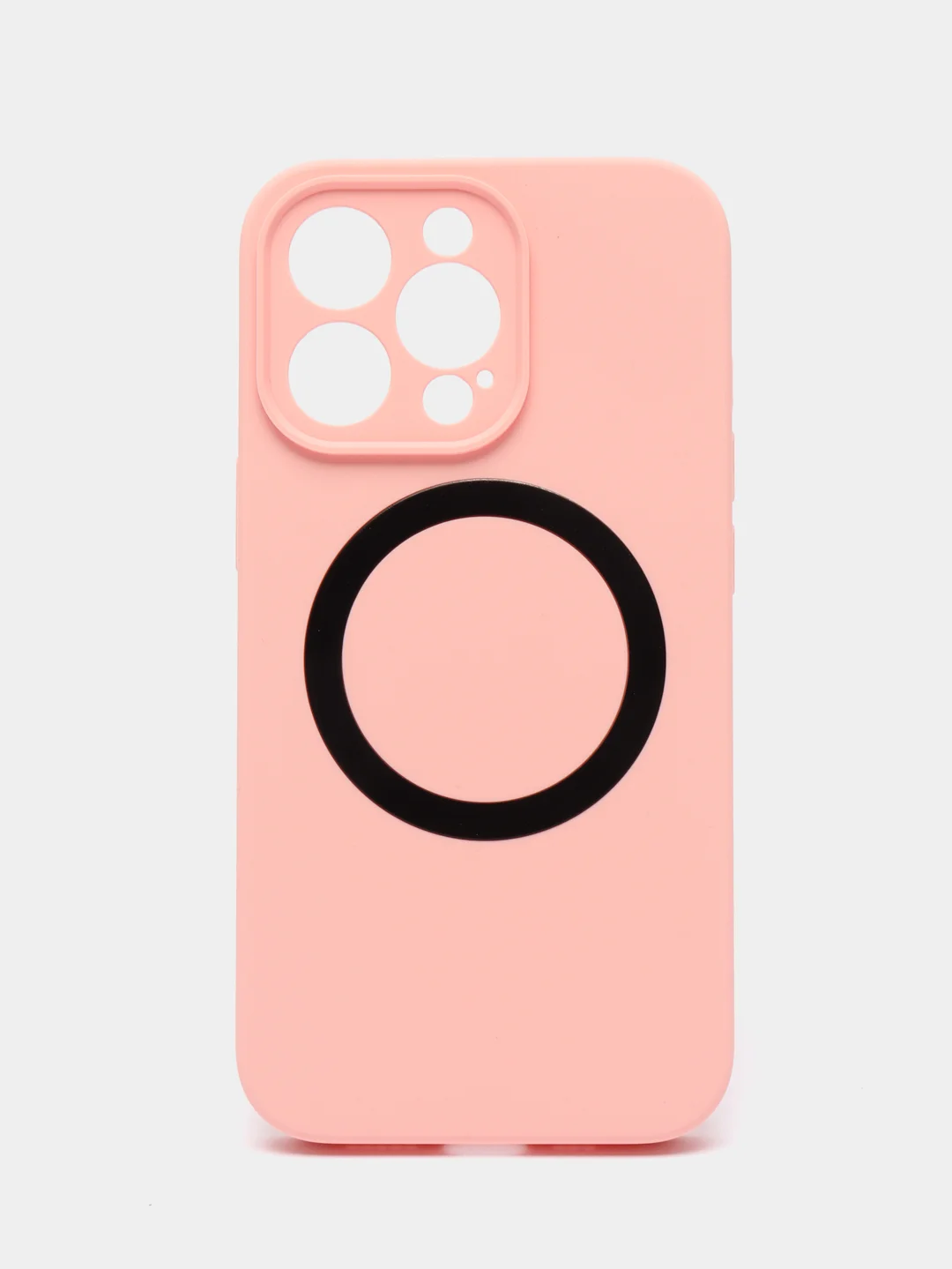 Розовый чехол Silicone Case для iPhone 11/12/13/14/Pro/Max/Plus/Mini, с функцией MagSafe (Магсейф)