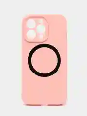 Розовый чехол Silicone Case для iPhone 11/12/13/14/Pro/Max/Plus/Mini, с функцией MagSafe (Магсейф)