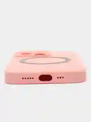 Розовый чехол Silicone Case для iPhone 11/12/13/14/Pro/Max/Plus/Mini, с функцией MagSafe (Магсейф)
