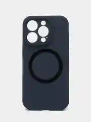 Темно-синий чехол Silicone Case для iPhone 11/12/13/14/Pro/Max/Plus/Mini, с функцией MagSafe (Магсейф)