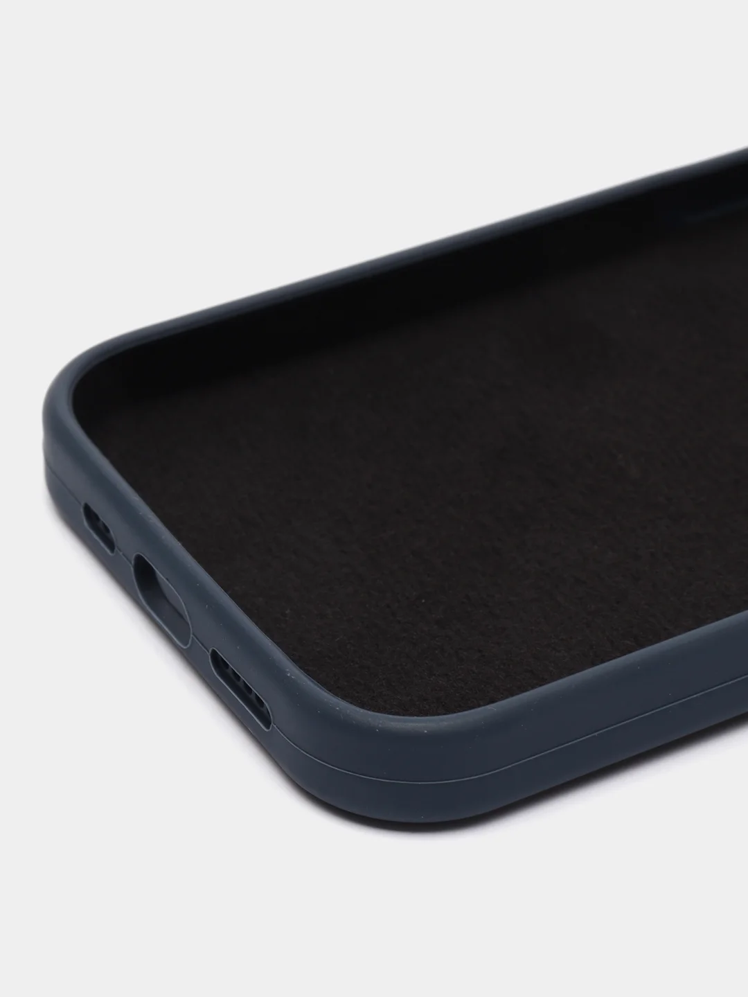 Темно-синий чехол Silicone Case для iPhone 11/12/13/14/Pro/Max/Plus/Mini, с функцией MagSafe (Магсейф)