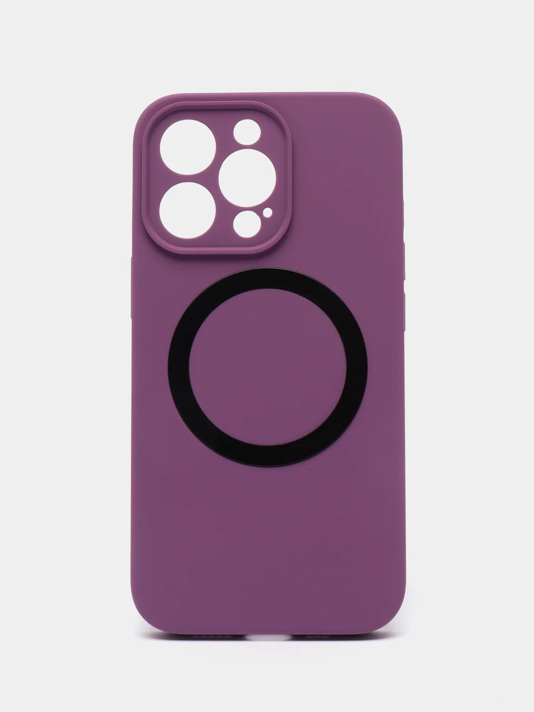 Фиолетовый чехол Silicone Case для iPhone 11/12/13/14/Pro/Max/Plus/Mini, с функцией MagSafe (Магсейф)