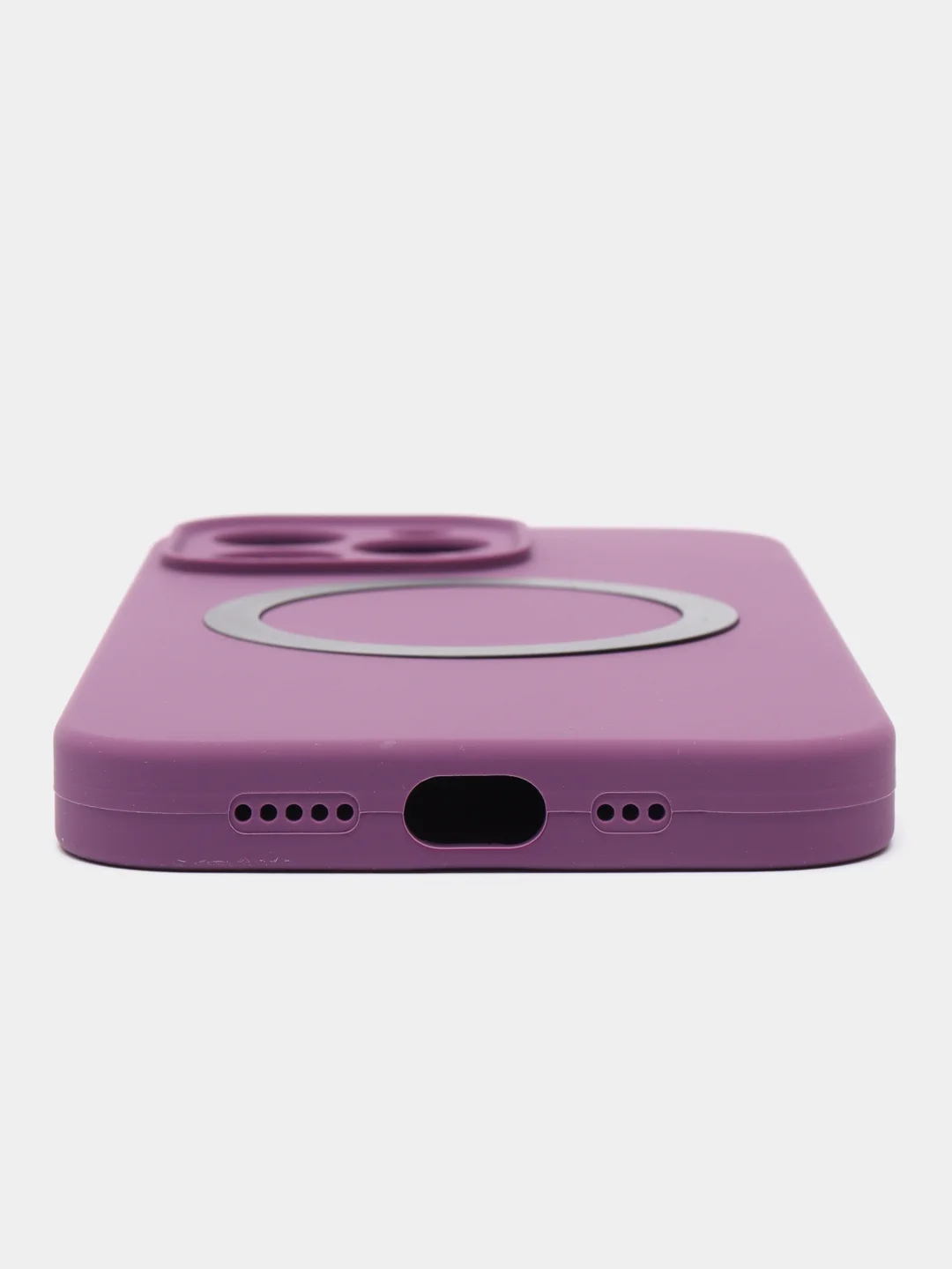 Фиолетовый чехол Silicone Case для iPhone 11/12/13/14/Pro/Max/Plus/Mini, с функцией MagSafe (Магсейф)