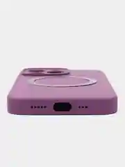 Фиолетовый чехол Silicone Case для iPhone 11/12/13/14/Pro/Max/Plus/Mini, с функцией MagSafe (Магсейф)