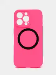 Фуксия чехол Silicone Case для iPhone 11/12/13/14/Pro/Max/Plus/Mini, с функцией MagSafe (Магсейф)