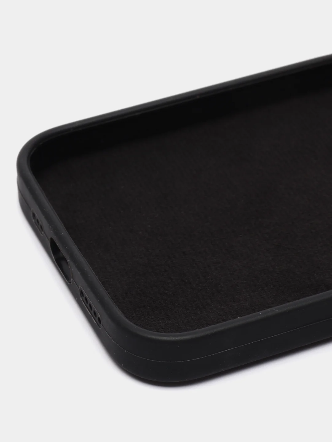 Черный чехол Silicone Case для iPhone 11/12/13/14/Pro/Max/Plus/Mini, с функцией MagSafe (Магсейф)