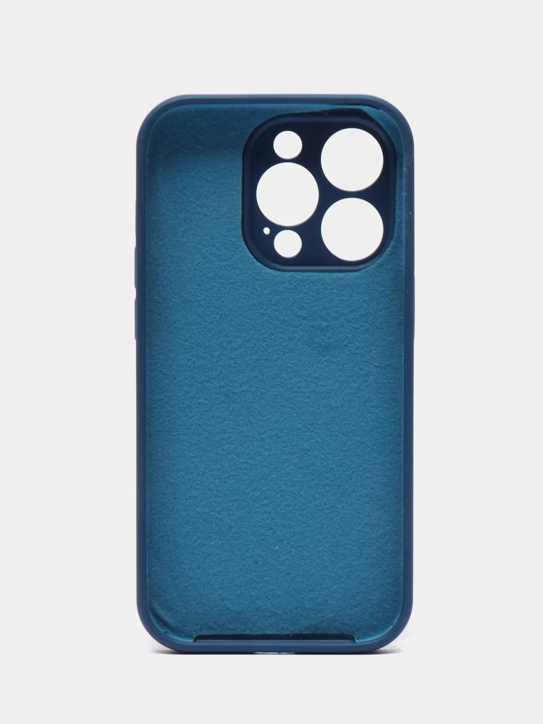 Синий меланж чехол Silicone Case для iPhone 11/12/13/14/Pro/Max/Plus/Mini, с функцией MagSafe (Магсейф)