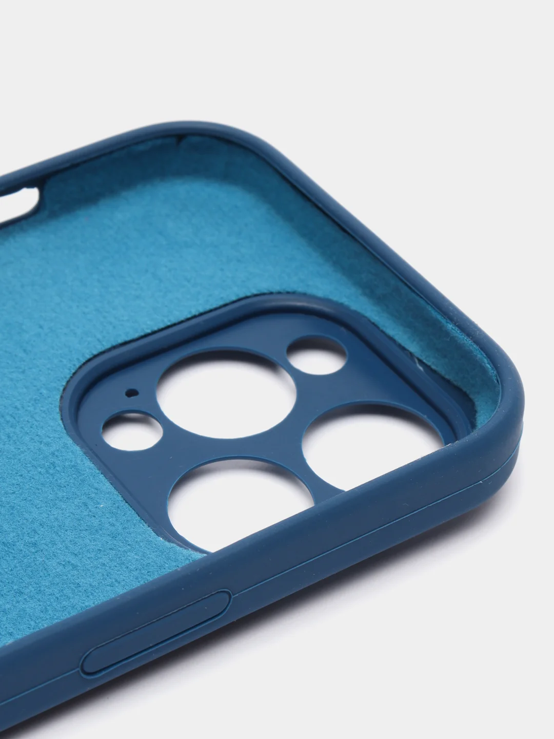 Синий меланж чехол Silicone Case для iPhone 11/12/13/14/Pro/Max/Plus/Mini, с функцией MagSafe (Магсейф)
