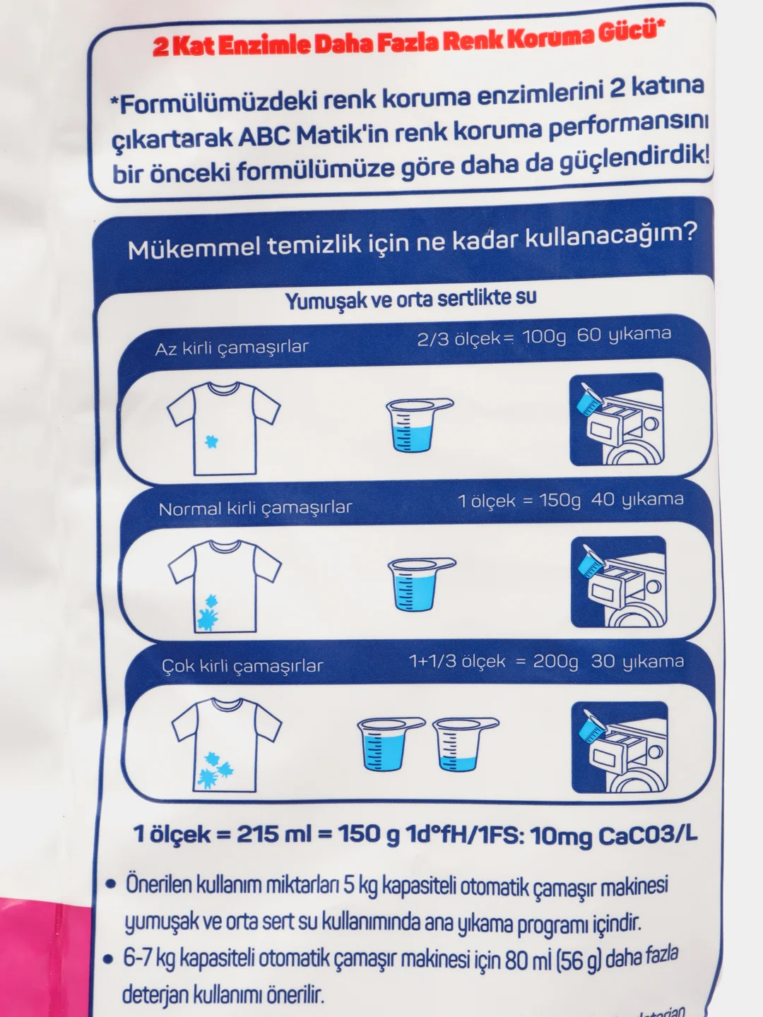 ABC, стиральный порошок, для цветного белья, 6 кг, Турция