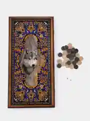 Угольный нарды деревянные, 60 см
