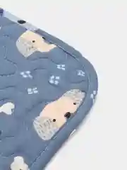 Синий лежак для собаки и кошки, одеяло, лежанка