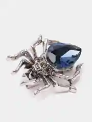 Синий брошь "Жук"