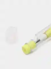 Желтый карандаш простой, сегментный, чернографитный, с ластиком