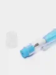 Голубой карандаш простой, сегментный, чернографитный, с ластиком