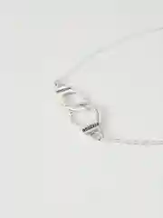 Серебряный браслет на ногу наручники анклет
