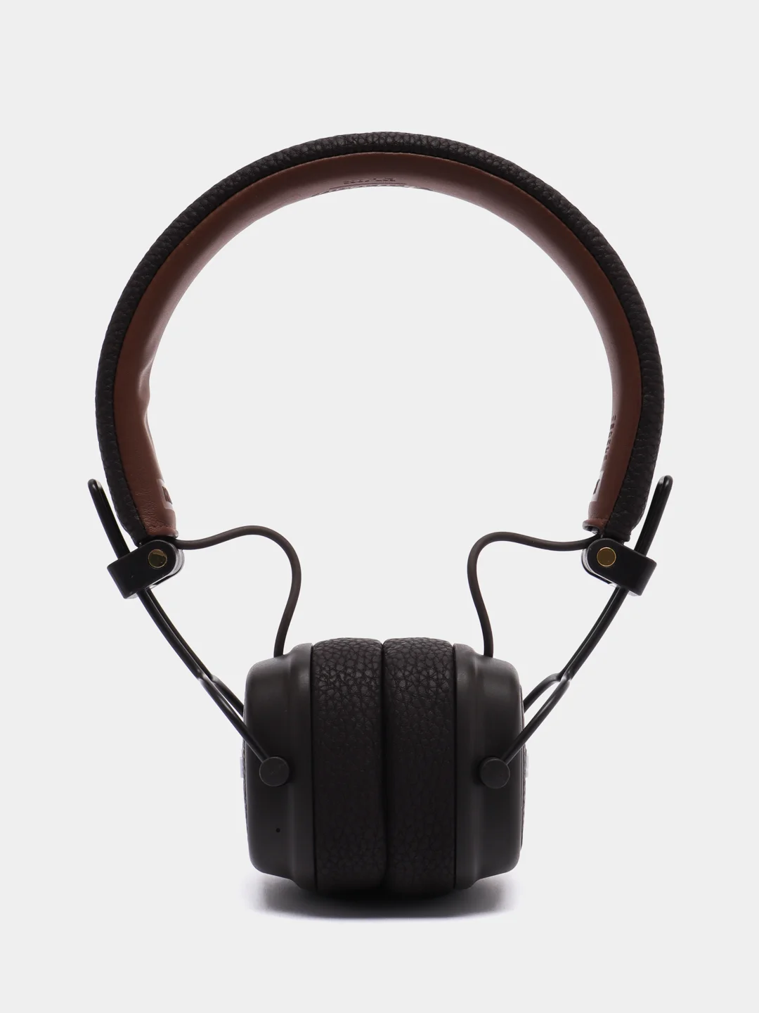 Коричневый беспроводные полноразмерные наушники Bluetooth и AUX, с микрофоном, джойстиком управления
