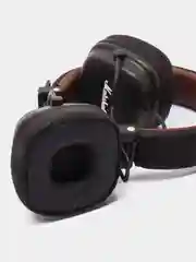 Коричневый беспроводные полноразмерные наушники Bluetooth и AUX, с микрофоном, джойстиком управления