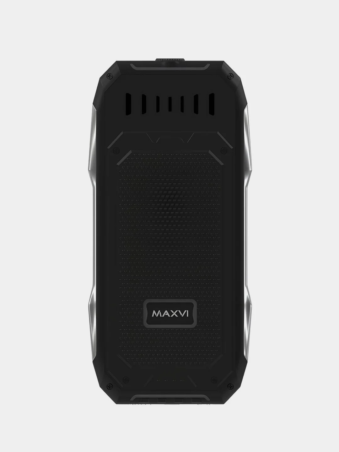 Черный мобильный телефон Maxvi T101, прочный корпус, аккумулятор 4000 мАч, функция Power Bank