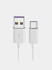 Кабель TYPE C - USB для быстрой зарядки смартфона с гнездом тайп си, провод, шнур 5А
