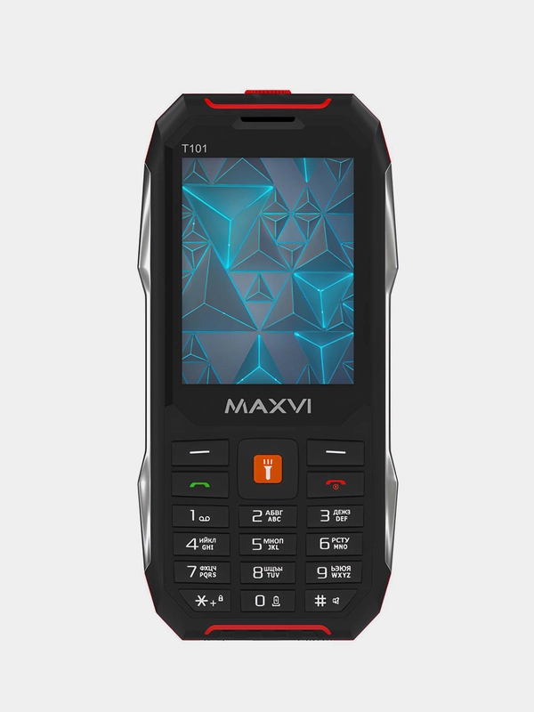Мобильный телефон Maxvi T101, прочный корпус, аккумулятор 4000 мАч, функция Power Bank